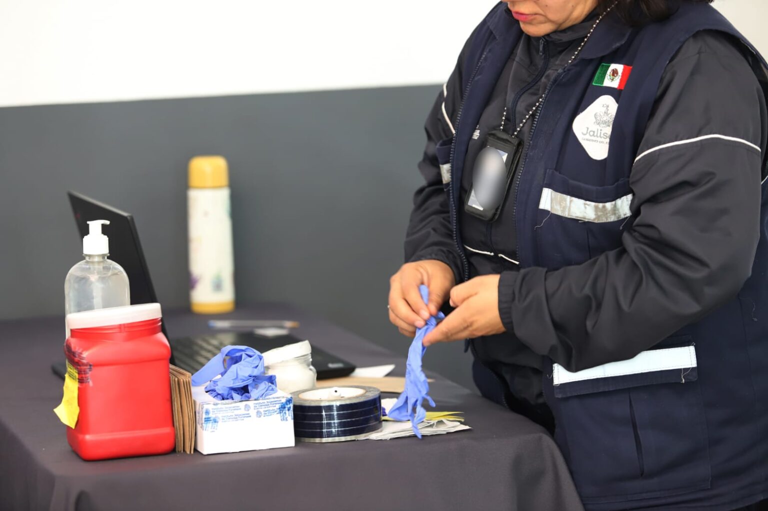 Brigada forense en Tlajomulco.
